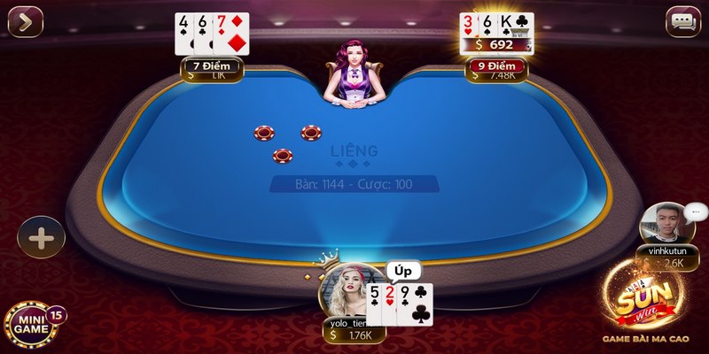 Game Liêng Sunwin - Sảnh cược đỉnh cao dành cho bet thủ 2 Chất bài được xếp theo thứ tự từ Cơ, Rô, Chuồn, Bích