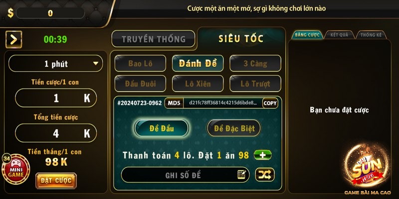 Lô đề siêu tốc Sunwin - Chốt ngay số đẹp để về bờ nhanh 3 Chọn cược đánh đề cực dễ thắng lô đề siêu tốc Sunwin