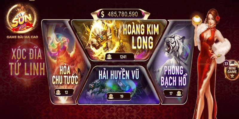 Xóc dĩa online Sunwin thỏa mãn đam mê cá cược kiếm thưởng 2 Hũ thưởng trong game xóc đĩa luôn ở mức khủng